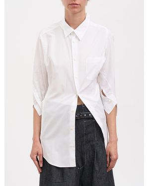 Junya Watanabe Asymmetrical Cotton Shirt - White