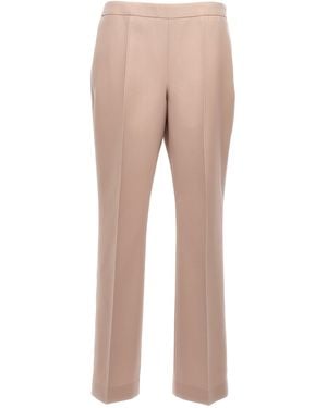 Jil Sander Pleat Wool Pants - Natural