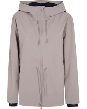 Rains "Suva" Hardshell String Jacket - Gray
