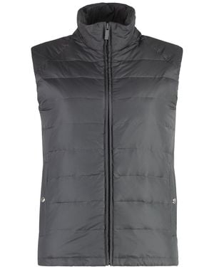Thom Browne Full Zip Down Vest - Black