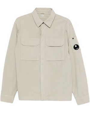 C.P. Company Dove Cotton Overshirt - White