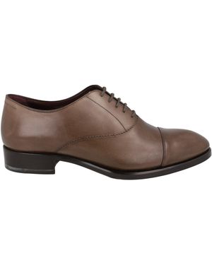 Brioni Vitello Leather Oxfords - Brown
