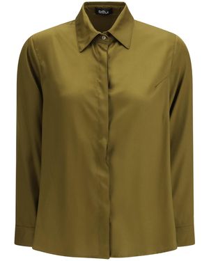 Ella Shirt Flared Viscose - Green