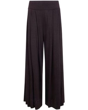 Labo.art "Bubi" Lieto Linen Wide Leg Pants - Blue
