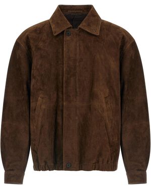 Ssstein Suede Jacket - Brown