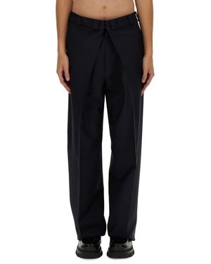 Givenchy Extra Large Elegant Wool Pants - Black