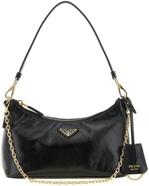 Prada Mini Re-Edition' Shoulder Bag - Black