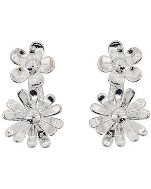 Marc Jacobs Daisy Wild Statement Earrings - Metallic