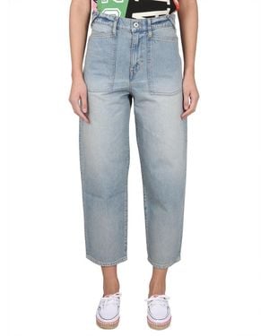 KENZO Carrot Fit Jeans For - Blue