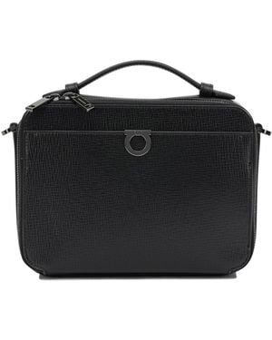 Ferragamo "Gancini" Small Crossbody Bag - Black