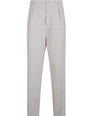 Semicouture "Tera" Wide Leg Pants - Gray
