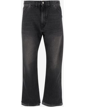 Haikure Washed Cotton Jeans - Blue