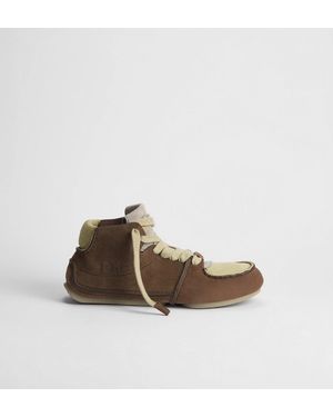 Dior Roadie" Lace Up Ankle Boots - Brown