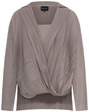 Giorgio Armani Twin Set Plisse - Gray