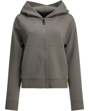 Max Mara Hooded Sweatshirt Made Of Cotton Jersey - Gray