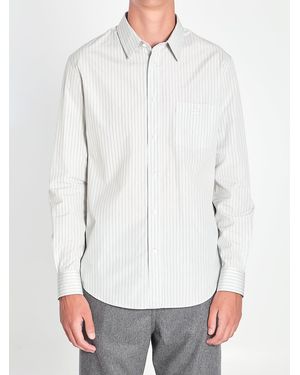 Celine Striped Cotton Shirt - White