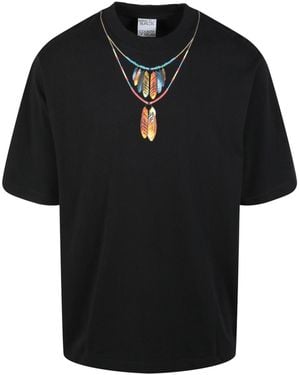 Marcelo Burlon Feathers Necklace T-Shirt - Black