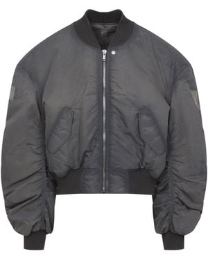 Rick Owens Secchia Flight Bomber Jacket - Gray
