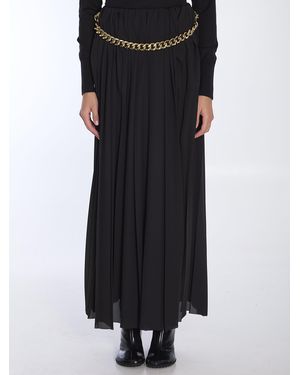 Balenciaga Pleated Maxi Skirt - Black