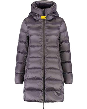 Parajumpers Slim Fit Duck Down Puffer Jacket With Adjustable Hood - Gray