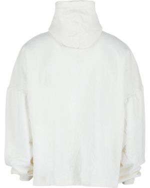Balenciaga Champs-Élysées Logo Pullover Hoodie - White