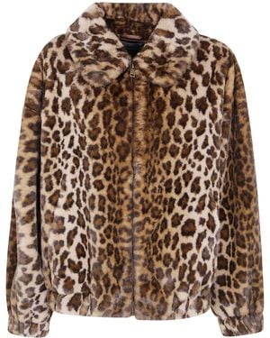 MC2 Saint Barth "Aveline Fur" Jacket - Brown