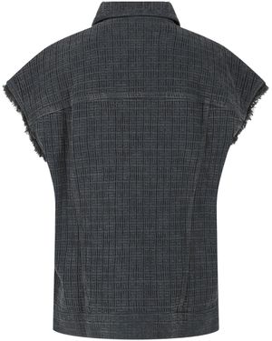 Givenchy Oversized 4G Denim Vest - Black