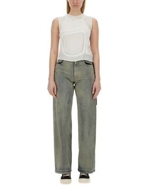 Rick Owens Cut-Out Top - Gray
