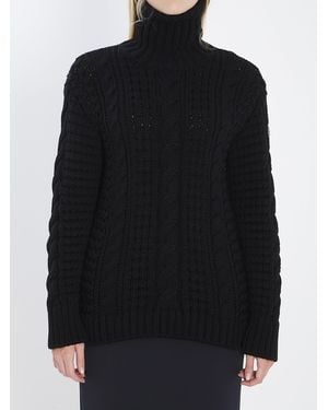 Moncler Genius X Edward Enninful Wool Turtleneck Sweater - Black