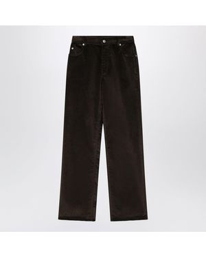 Loewe Cotton Corduroy Pants - Black