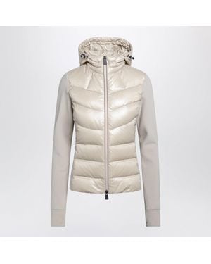 Moncler Light Padded Hooded Zipup Sweatshirt - Gray