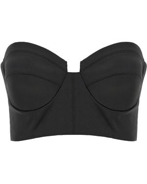 Elisabetta Franchi Bustier Top - Black