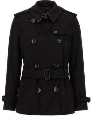 Burberry 'Kensington' Trench Coat - Black
