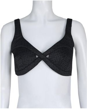 Givenchy 4G Crossed Bikini Top - Black