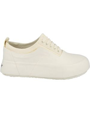 Ambush Mixed Media Low-Top Sneakers - White