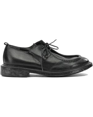 Moma "Bristol" Lace-Up Loafers - Black