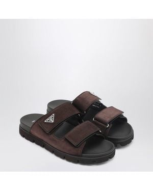 Prada Strappy Sandals - Brown