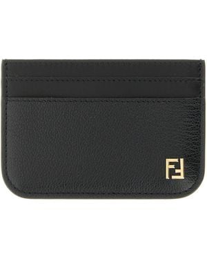 Fendi Ff Card Holder - Black