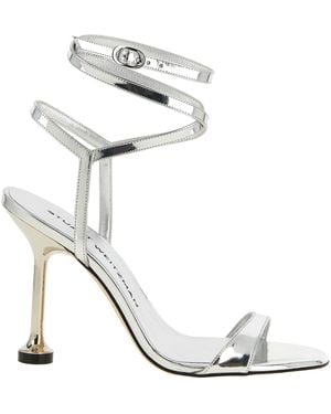 Stuart Weitzman Polyethylene Stiletto Heel Sandals - Metallic