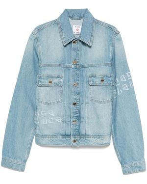 CASABLANCA Denim Jacket With Graffiti Design - Blue