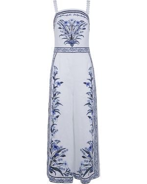 FARM Rio Flowers Jumpsuit - Blue
