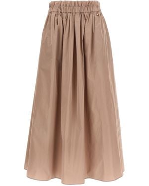 Herno New Techno Taffeta Skirt - Brown