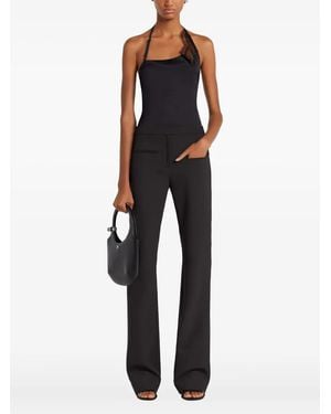 Courreges Lace Asymmetrical Top - Blue