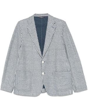 Circolo 1901 Cotton And Linen Blend Jacket - Blue