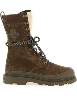 Moncler 'Vera High' Boots - Brown