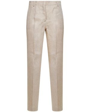 Weekend by Maxmara Pants Wkdmalizia Ecru Linen - Natural