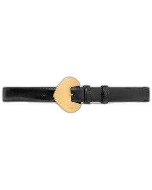 Celine Bc-11 Leather Belt - Black