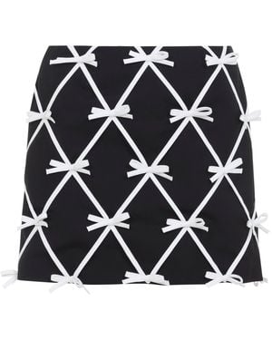 Moschino Bow Mini Skirt - Black