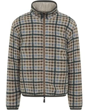 Moncler Dark Zip Up Reversible Cardigan Jacket - Gray