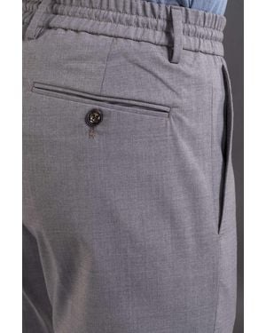 Moorer Light Tailored Pants - Gray